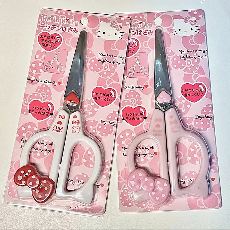 Sanrio Hello Kitty ručne vyrobené nožnice Kawaii KT Cat Art Nožnice Kid kancelárske potreby školské kancelárske potreby dievčenské darčeky