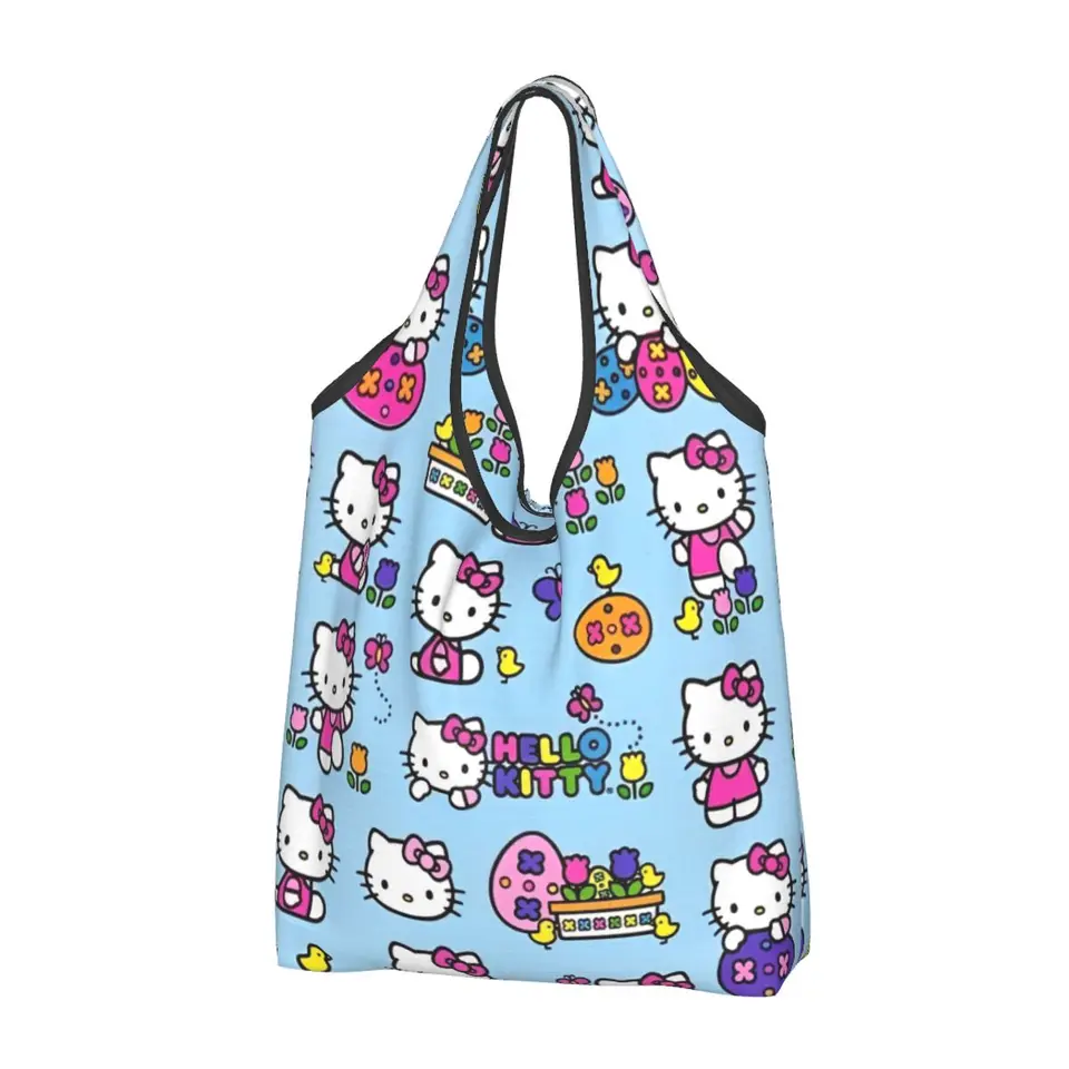 Sanrio Hello Kitty Shopper Bag My Melody Kuromi Cinnamoroll Office Kandidy Lady Custom Shopping Bags Elegantná látka tote taška