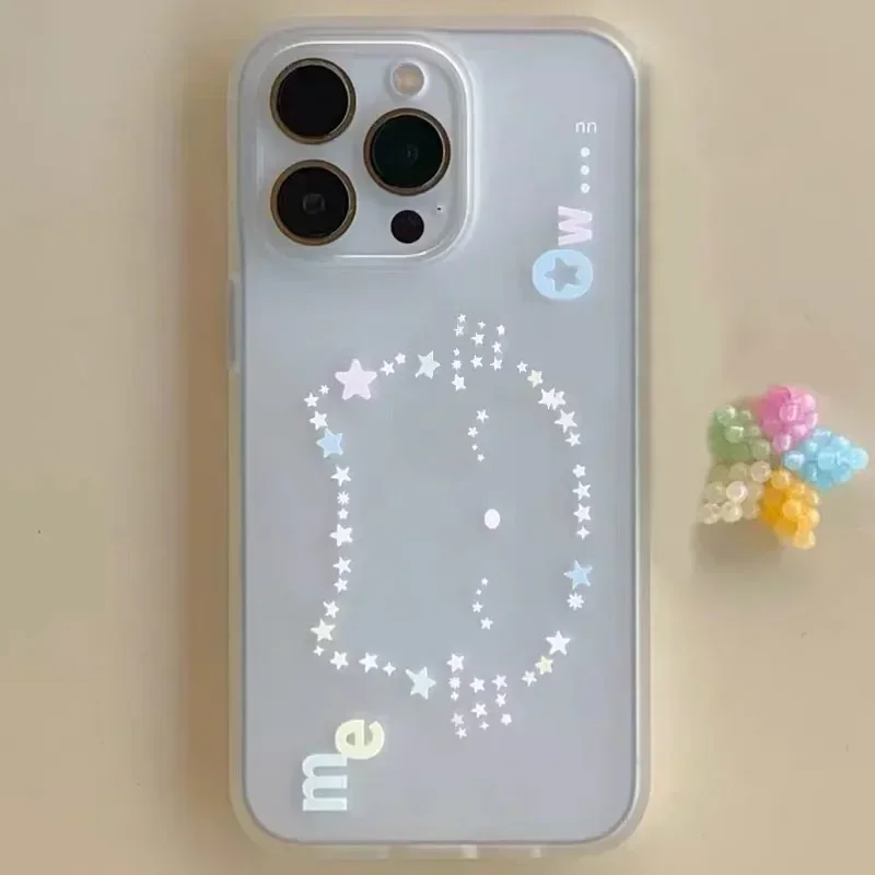 Sanrio Hello Kitty Star Case pre Samsung A73 A72 A55 A54 A53 A35 A34 A33 A25 A24 A23 A15 A14 A13 A05 A06 A04 5G Transparentný
