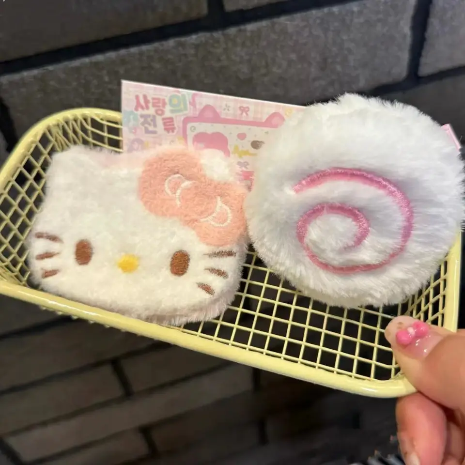 Sanrio Hellokitty plyšový vlasový účes Nové roztomilé kawaii anime dievča srdce Príslušenstvo BB Clip Furry Fish Board Duck zobák klip darček