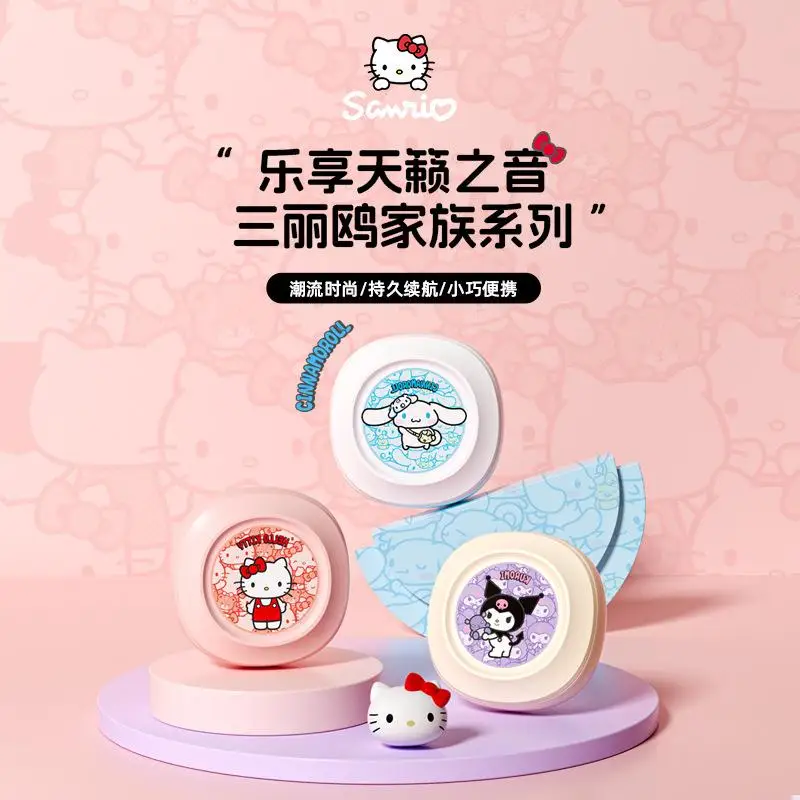 Sanrio kawaii bezdrôtové bluetooth slúchadlá Hello Kitty Cartoon Vysoko kvalitná karikatúra do uší vedenie slúchadiel iPhone