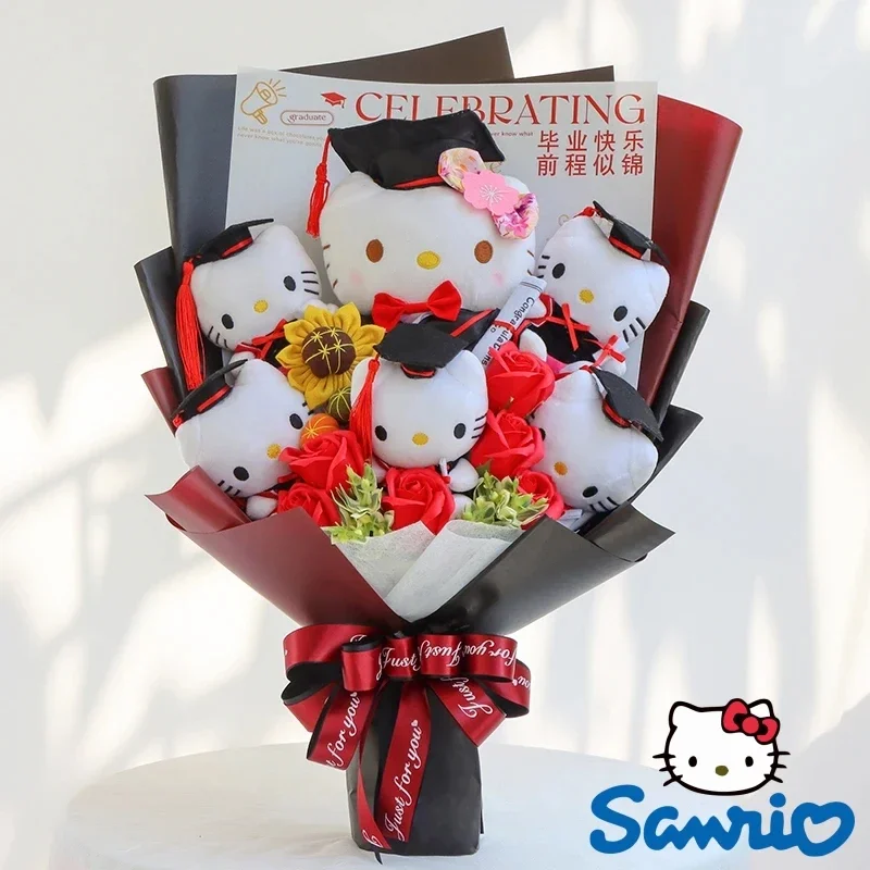 Sanrio Kawaii Hello Kitty plyšová hračka dekora