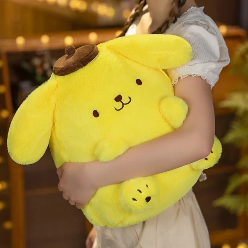 Sanrio Kawaii Pompom Purin Plush Hračky Anime plnené plyšové bábiky anime mäkké knedle pohovka vankúš