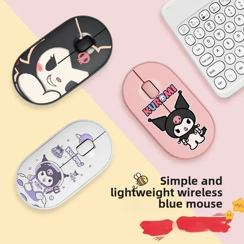 Sanrio Kurome Universal Silent Notebook Wireless Bluetooth Mouse Office Kreatívne roztomilé prenosné osobné dovolenkové darček