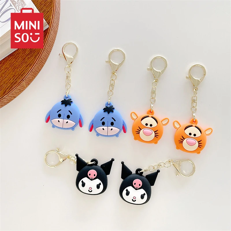 Sanrio Kuromi Airtags Silikone Ochranné puzdro Miniso Disney Tigger Keychain Apple Tracker Locator Proti-Scratch Cover Soft Sell Shell