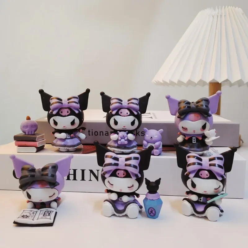 Sanrio Kuromi akčná figúrka Model slepý box roztomilý karikatúra Kuromi Decoration Room Decor Dievčatá a detské dovolenkové darčeky
