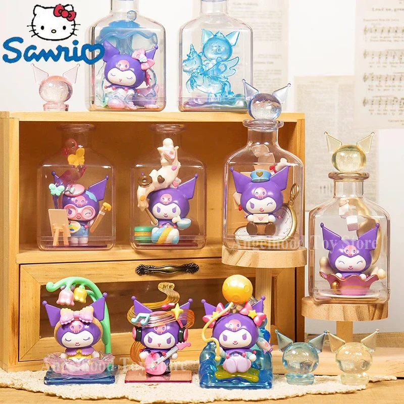 Sanrio Kuromi Blind Box Day Dreamer Series Series Tajomný prekvapivý box Zbierka PVC Model Model socha Doll Guess Bag Vianoce darček