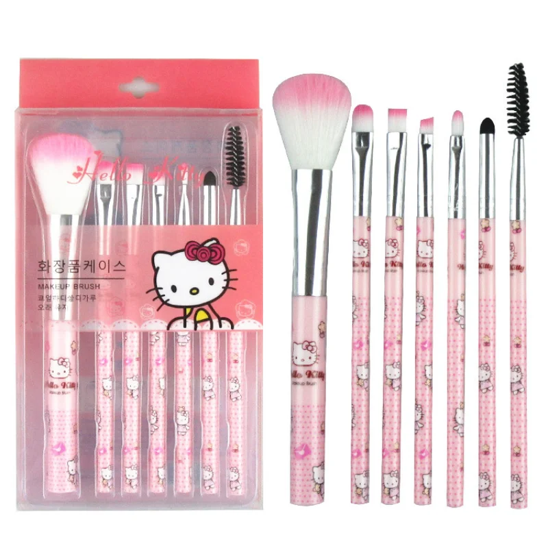 Sanrio make -up kefka sada Hello Kitty Anime módne šperky červenať obočie pery kefy kefou kefy kozme