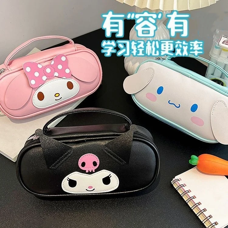 Sanrio make -up taška cinnamoroll kuromi melody karikatúra anime veľkú kapacitu ceruzka Case Casmetic Storage Bag hračky pre deti Dievčatá darček