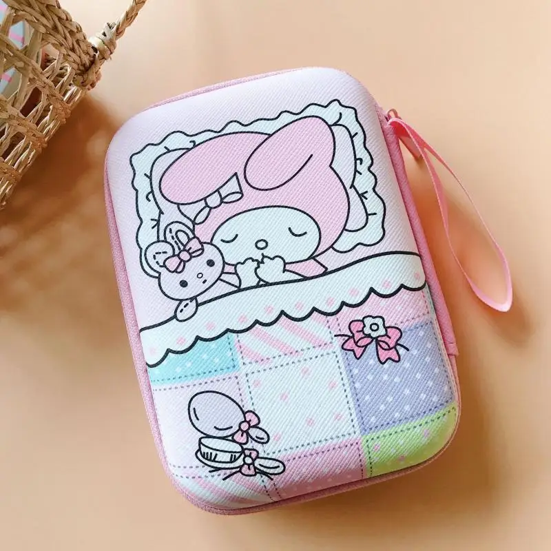 Sanrio moja melódia Cinnamoroll Bad Badtz Maru roztomilý karikatúra Coin Coin Coin Serfphone Storage Bag Charger