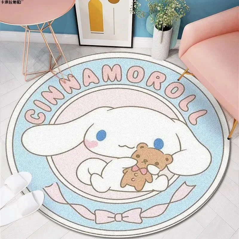 Sanrio moja melódia Cinnamoroll Kids Cartoon Bedroom Koberec Kawaii Domov mäkké kožušiny koberce Dievčatá Dievčatá darčeky obývacia izba kúpeľňa