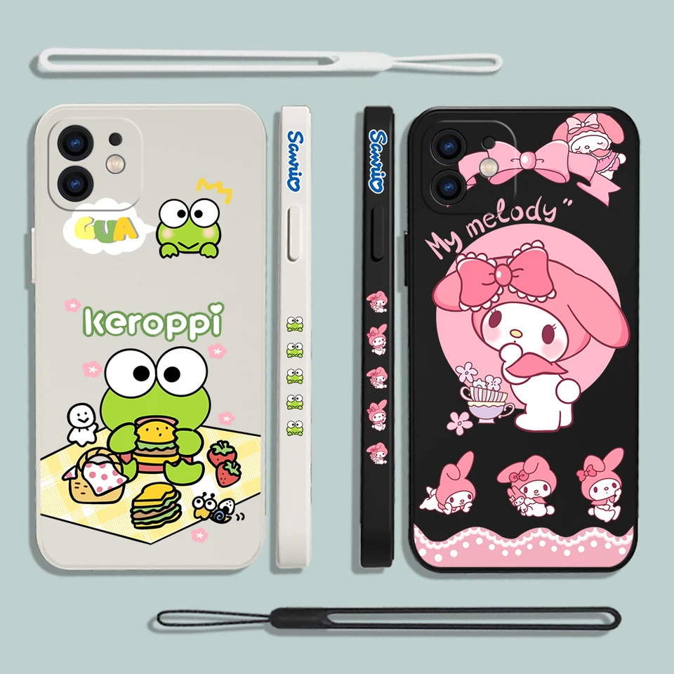Sanrio My Melody Keroppi telefónny prípad pre Xiaomi Redmi Poznámka 12 12C 10 10C 10A 10T 9 9A 11A 11S 11T Pro Plus plus 4G 5G Soft TPU