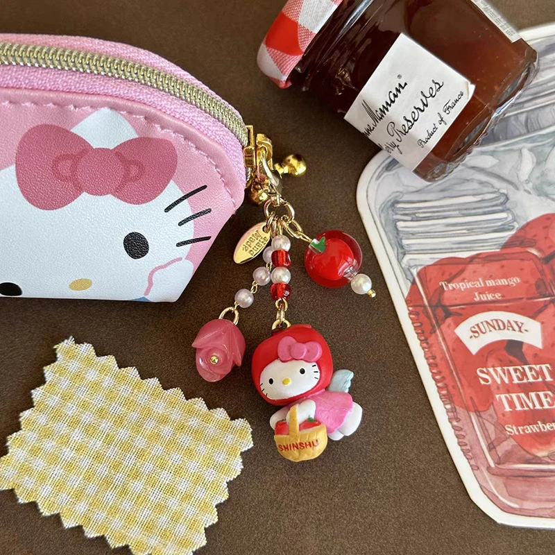 Sanrio Novinka Hello Kitty Keychain Pendant Cartoon Cartoon
