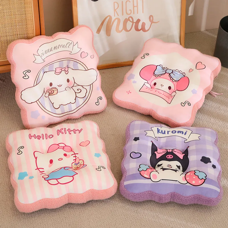 Sanrio Pohodlné sedadlo vankúš Kuromi My Melody Cinnamoroll Hello Kitty Sedenie vankúša stolička Non-Slip Home Decor Decor