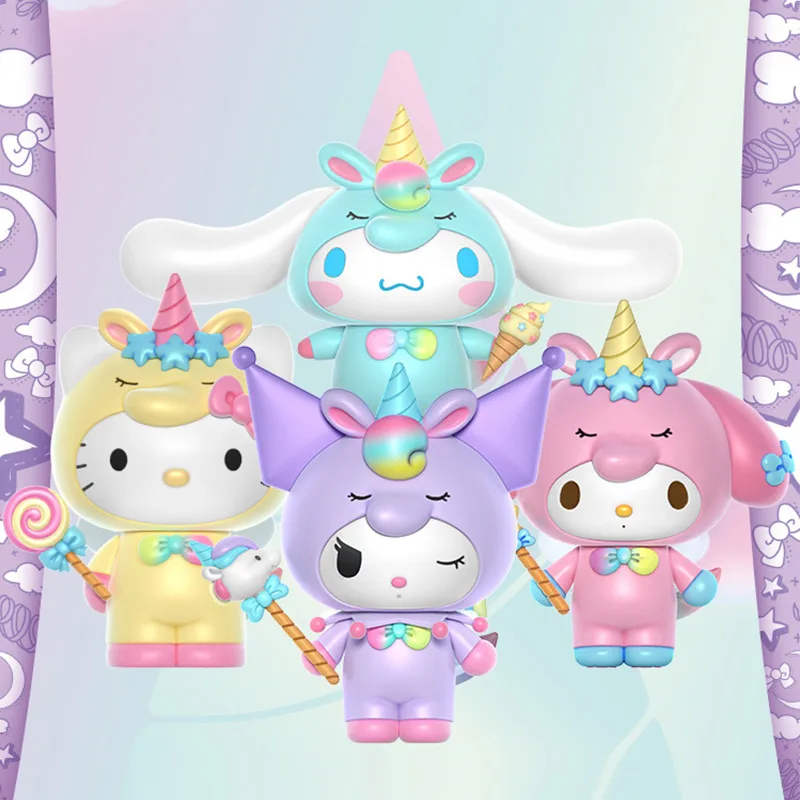 Sanrio Series Building Blocks Cute Unicorn Kuromi My Melody Cinnamoroll Hello Kitty Anime Character Model Model tehly Detské hračky Darčeky