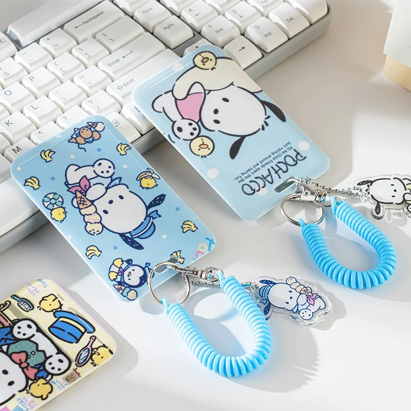 Sanrios Hello Kitty Kuromi Cinnamoroll Photocard Bag roztomilý karikatúra My Melody Card Držitelia študentského ID