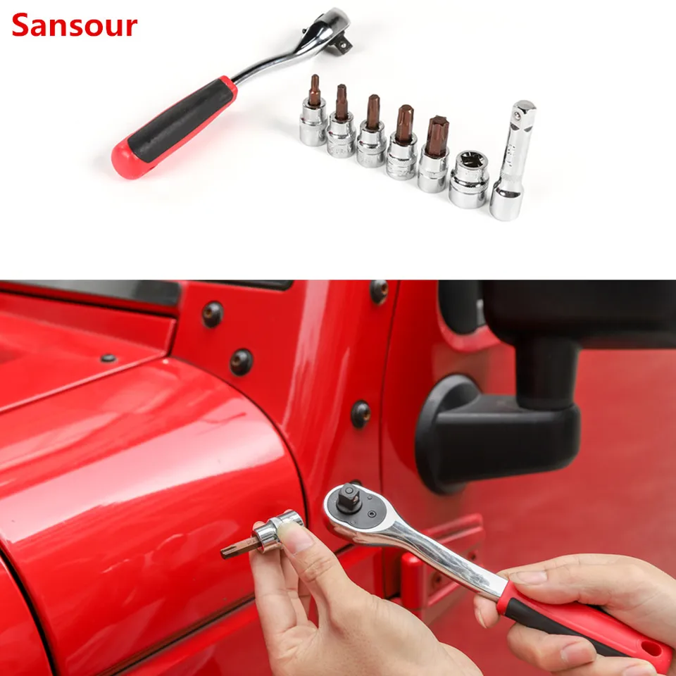 SANSOUR WOLESALE VEĽKÁ CENA Maloobchodná oprava Špeciálny demontáž nástrojov na kľúč pre skrutkovač pre Jeep Wrangler JK 2007-2018