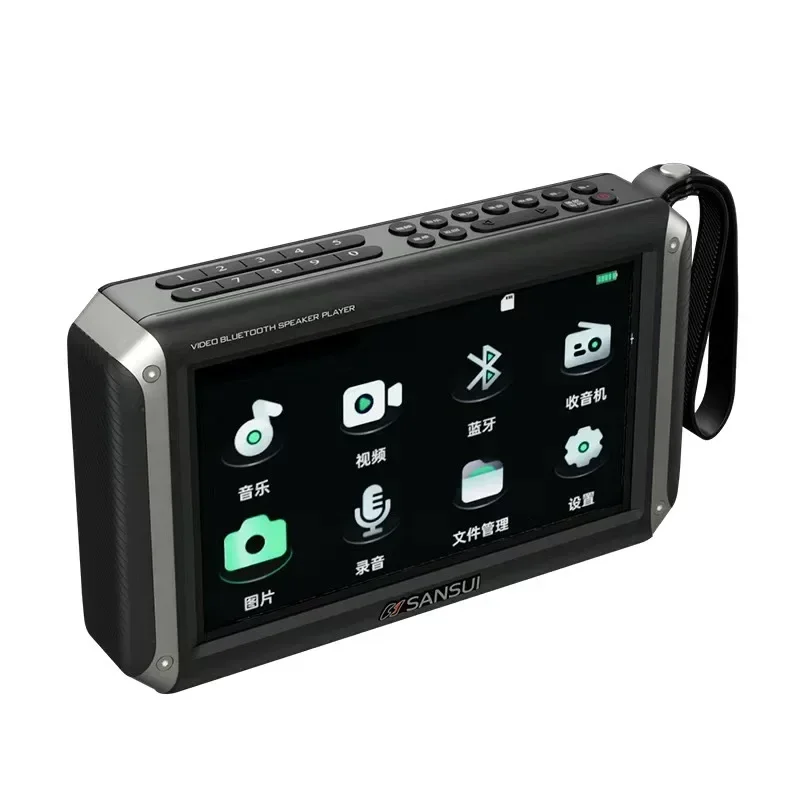 Sansui F55 High-end Retro Bluetooth Reproduktor Rádio integrovaný Vysoko objemový prenosný prenosný subwoofer stereofónny podpora TF Card/USB