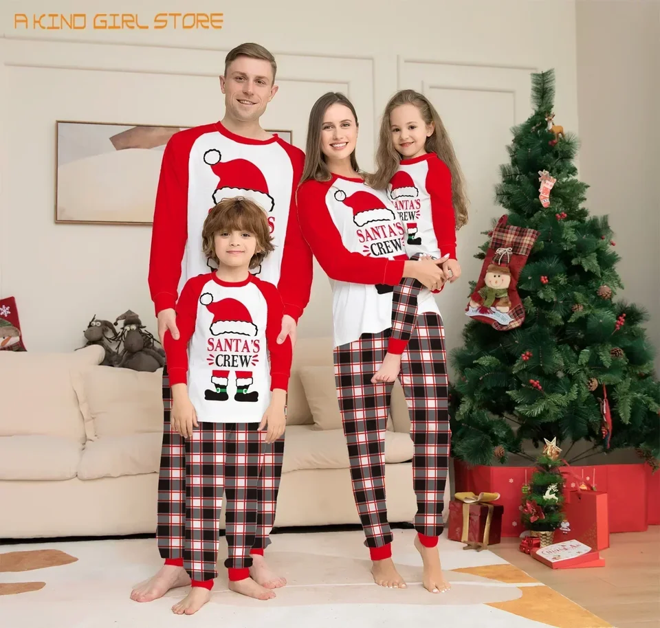 Santa Letter tlač vianočné pjs zodpovedajúca rodinná sada vianočné pyžamy páry Ženy Men Mom dcéra otec syn Kids dlhý rukáv 2024