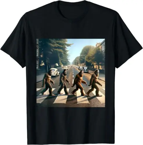 Sasquatch Road Crossing Parody Bigfoot Lover Unisex tričko