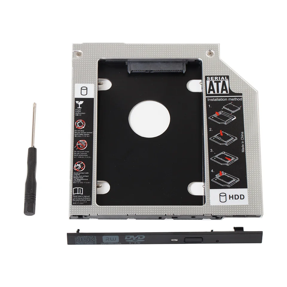SATA 2. pevný disk HDD SSD CASE CADDY Adapter pre ASUS K53 N43SL X73 X83 N53JF N53JL K73 K73BY K73T