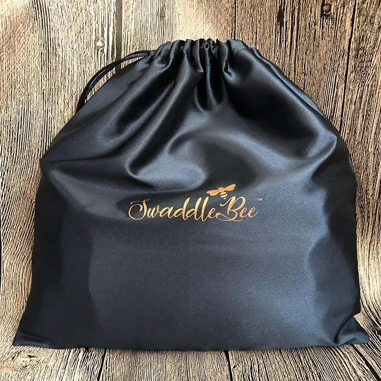 Saténové obalové tašky hodvábny plavba vrecka kabelka vlasy kozmetické šperky topánky cestovné organizátor úložný priestor vrecko tlač