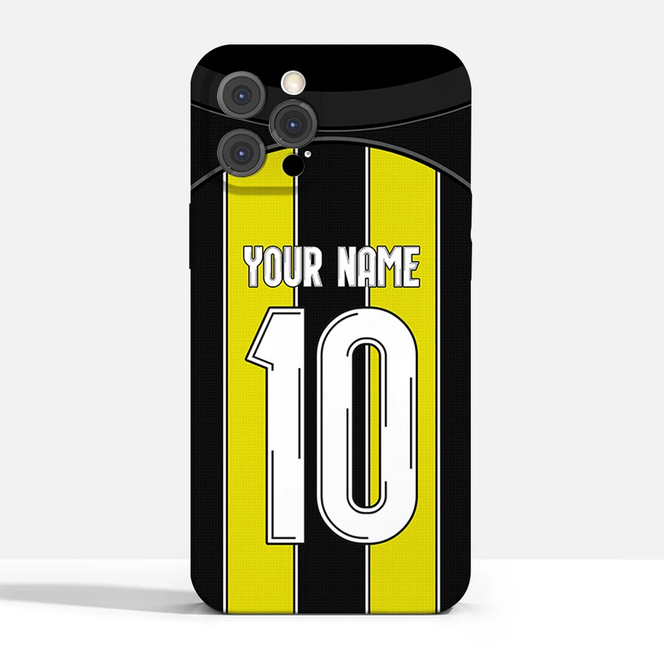 Saudská Arábia al-ittihad Jersey 3D tlače puzdro pre iPhone 15 14 Pro Max 13 12 11 Mini xs xr 7 8 6s plus SE
