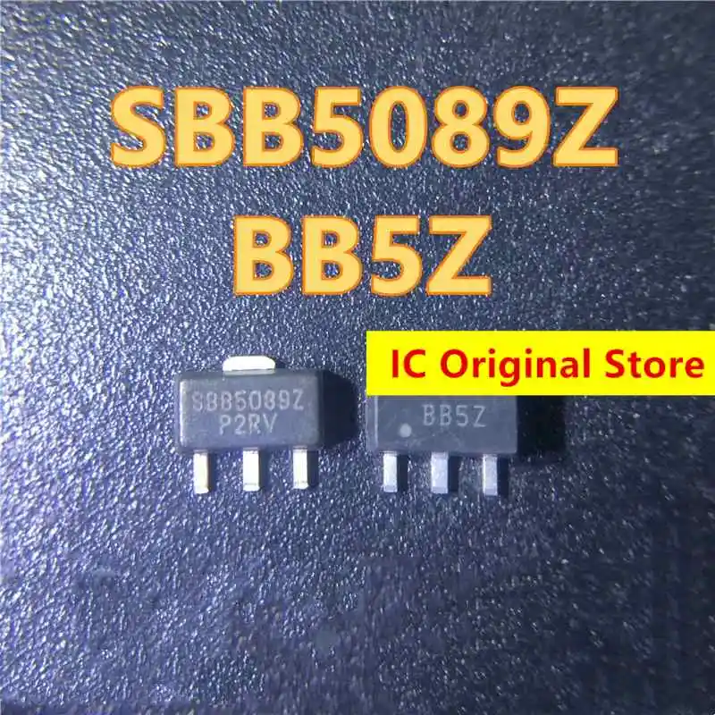 SBB-5089Z Originálny čip SBB5089Z BB5Z SOT89 Mikrovlnný nízky šum RF Power zosilňovač SOT-89 SBB5089