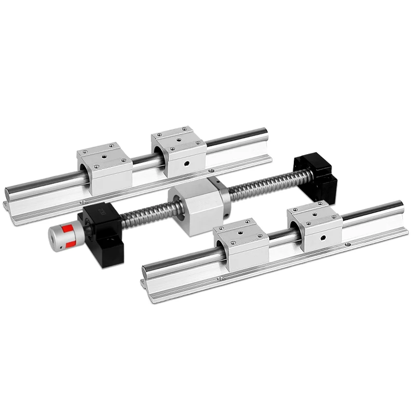 SBR guľová skrutka SFU1605 + 2PCS lineárny sprievodca SBR16 L400MM +4 ks SBR16UU + podporovateľ BK12 a BF12 + COUPLER 8 *10 10