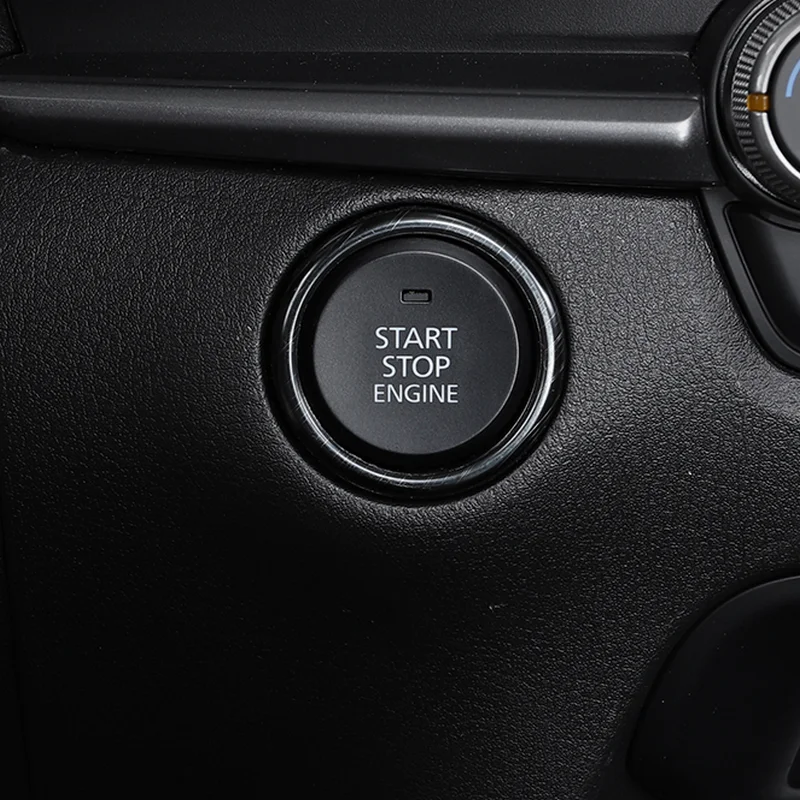SBTMY pre Mazda CX-30 CX30 2020 2021 Automobile Motor Štart Zastavte nehrdzavejúcu oceľ zapaľovaciu kľúče dekoratívny prsteň