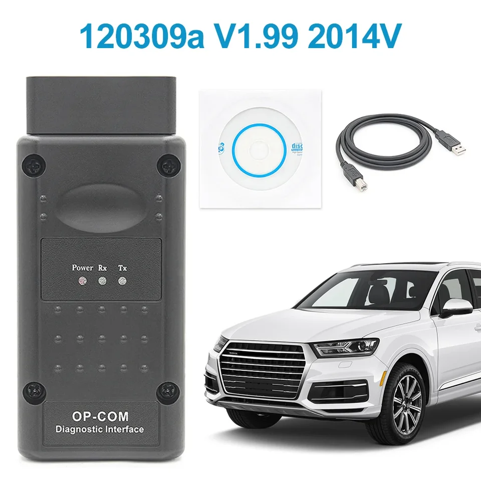 Scanner OBD2 Scanner 120309A V1.99 Diagnostický detektor automobilu 2014v Skontrolujte diagnostický nástroj Adaptéra motora Adaptér