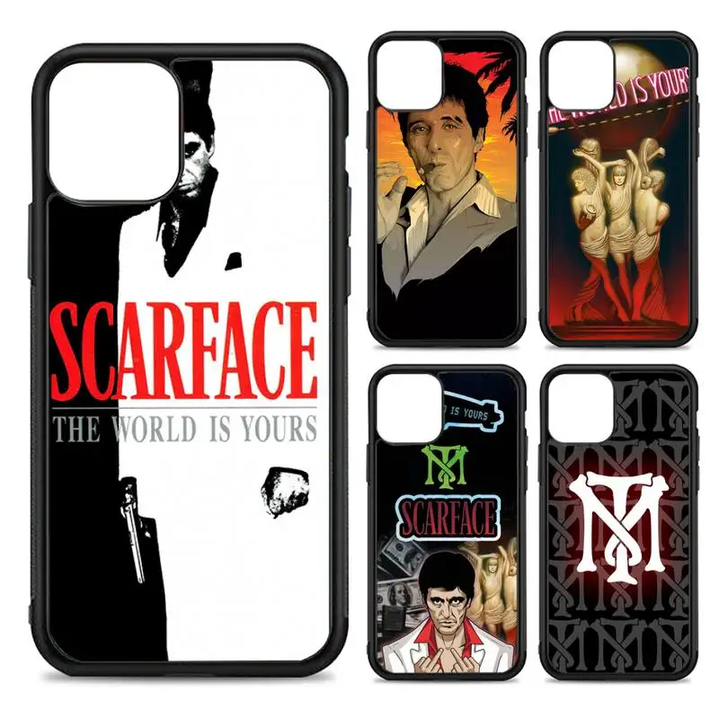 Scarface Tony Montana Puzdro Silikón PC+puzdro pre iPhone 14 11 12 13 Pro Max 8 7 6 Plus x xr tvrdé fondy