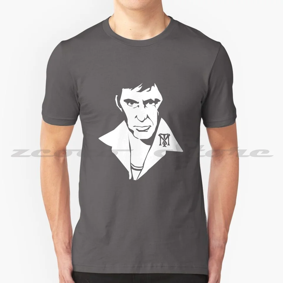 Scarface Tony Montana TM tričko 100% bavlna Pohodlné vysokokvalitné Scarface Tony Montana TM Gangster Film Bad Boy Montana
