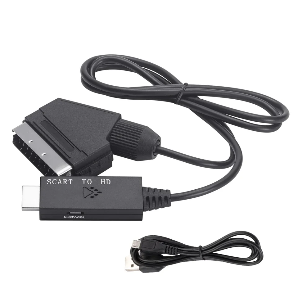 Scart na HD-kompatibilný konvertorový kábel Audio Video Adapter Conversion Cable 1M pre HDTV STB VHS DVD