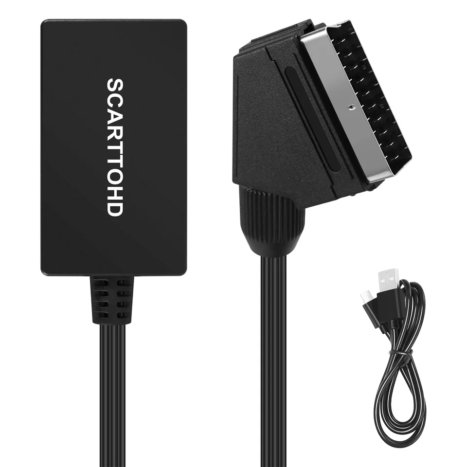 Scart to HDMI prevodník s adaptérom kábla HDMI HD 720P 1080P