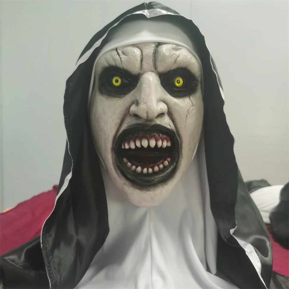 Scary Nun Mask Movie Masky Nun Latex Mask