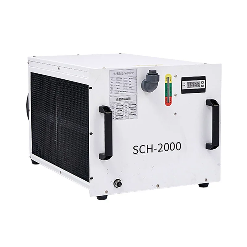 SCH-2000 chladený laserový zvárací stroj Chiller 220V Case Skrint s ložiskom motorového motora kompresora jadra čerpadla