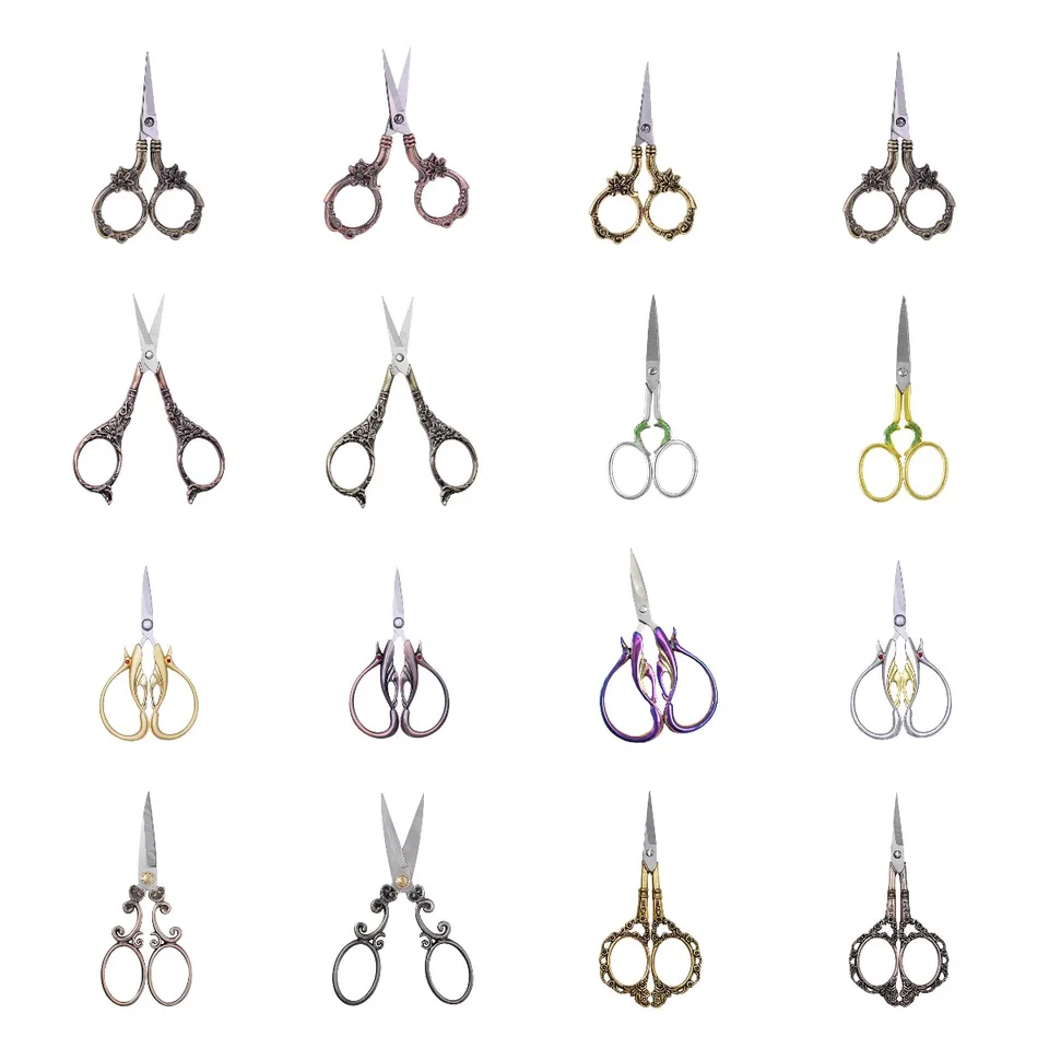 Scissors retro krajčírskeho krížového stehu starožitné vintage Nožnice Nedávky Nožnice Nožnice Nožnice pre ručné šitie domácnosti