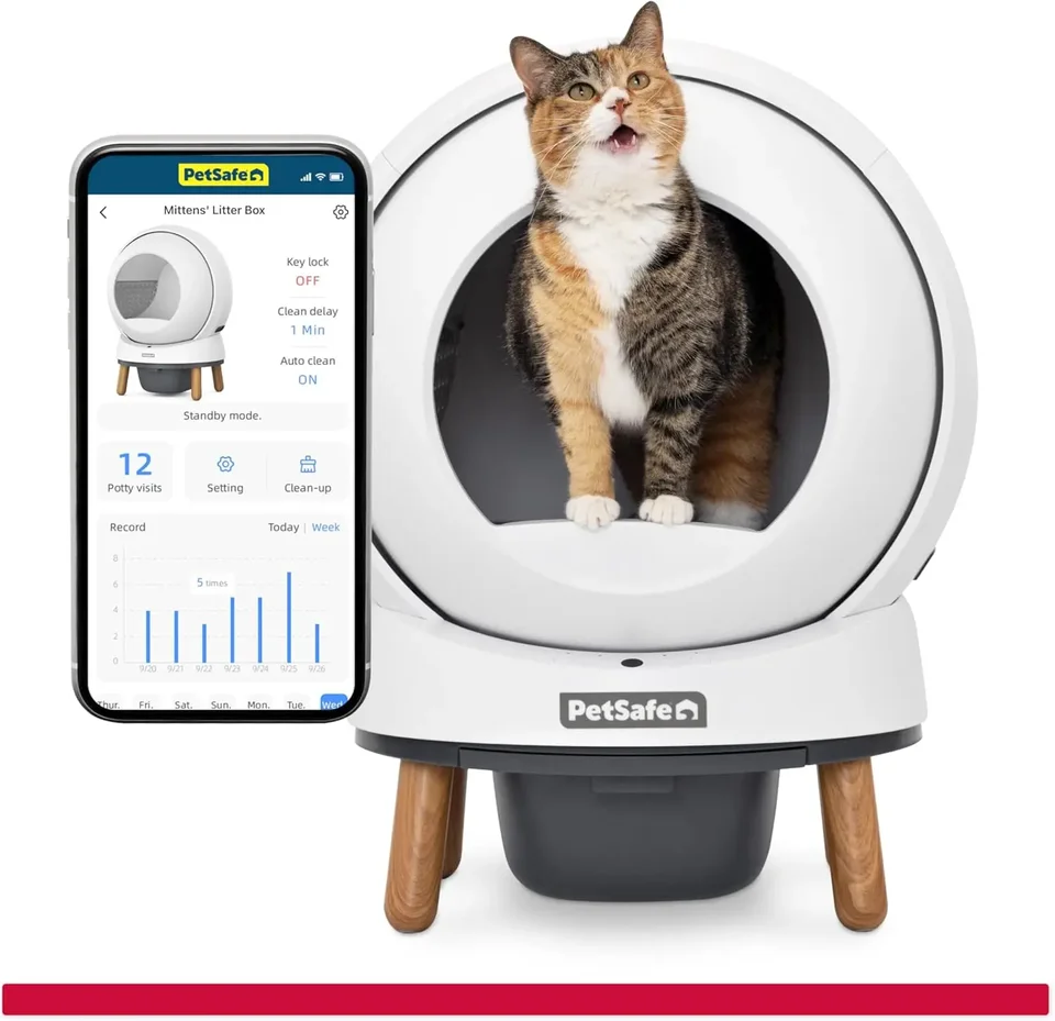 Scoopfree SmartSpin, automatické mačacie podstielky Slubovanie, čistenie inteligentných mačiek s pokročilou technológiou riadenia zápachu