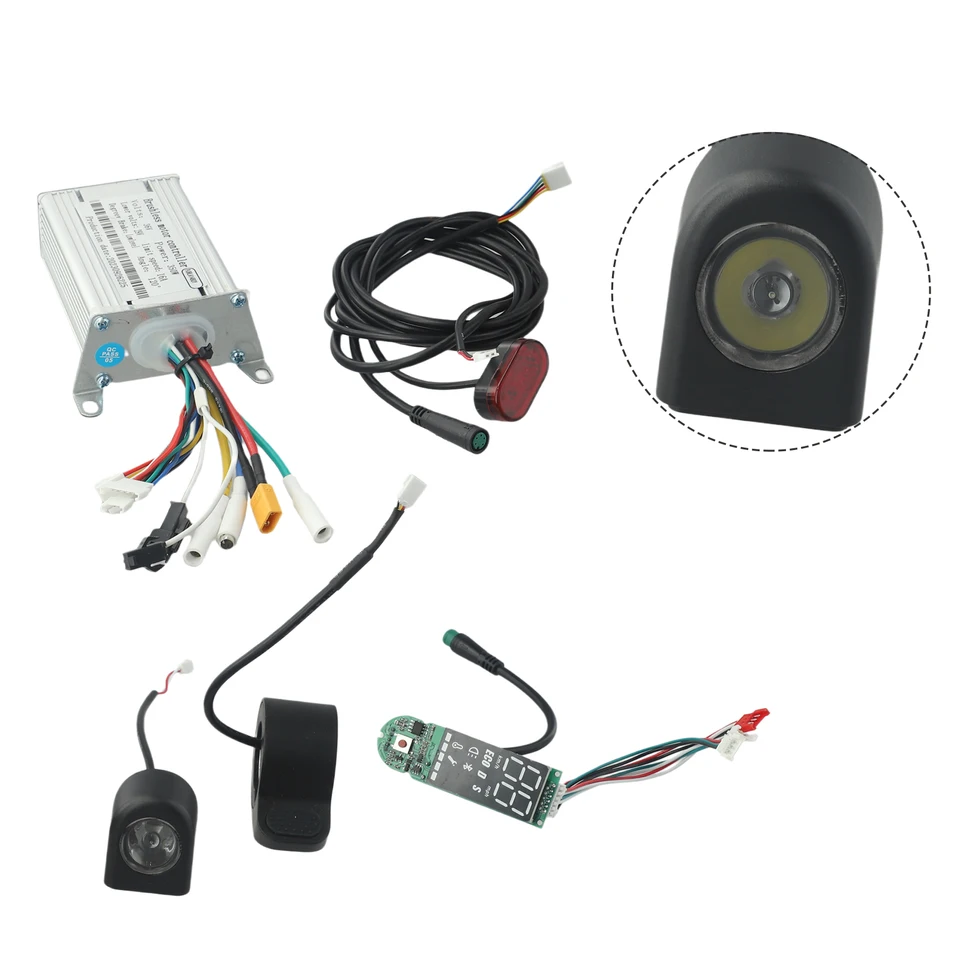 Scooter 36V 350W Brushless Controller Dashboard Accelerator Svetlomet Tache Light Brzdenie Silikónový kryt pre Xiaomi