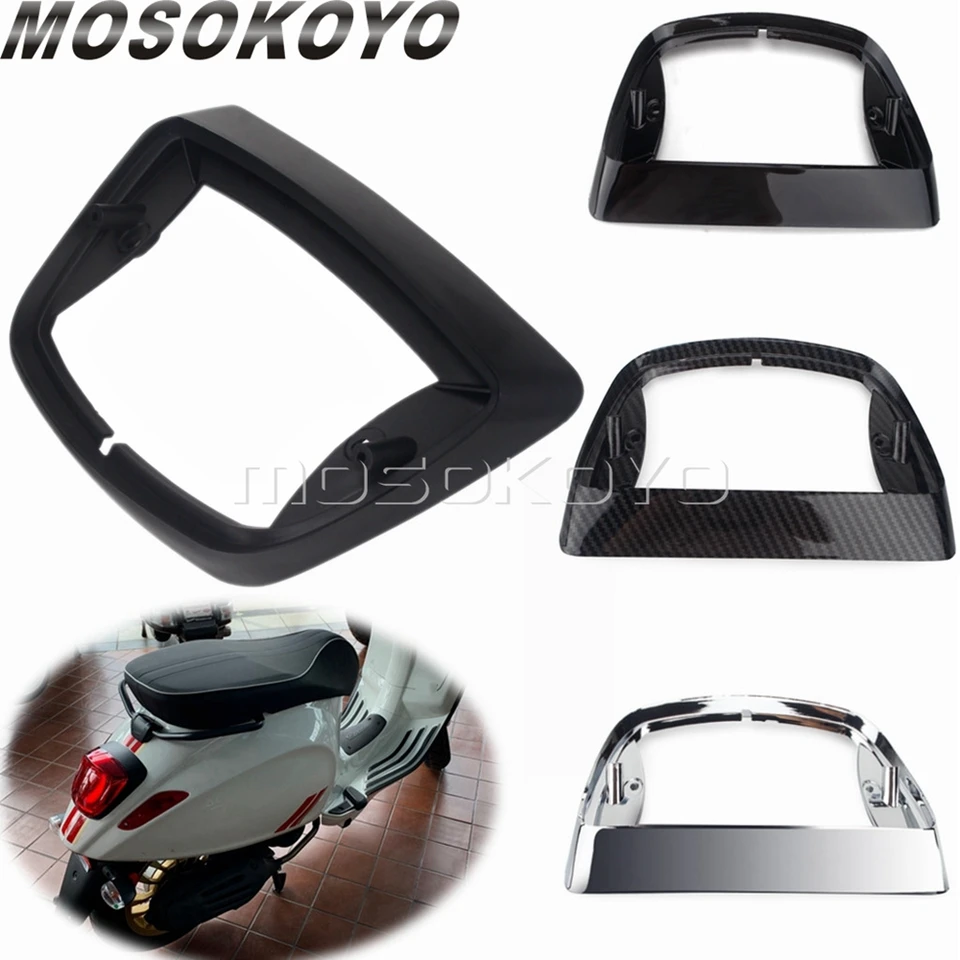 Scooter Motocykel Tail Light Cover Rám Zadná žiarovka Dekoratívna hranica pre 50 125 150 LX 4T 4V S S. IE E3 3V Touring 2006-2014
