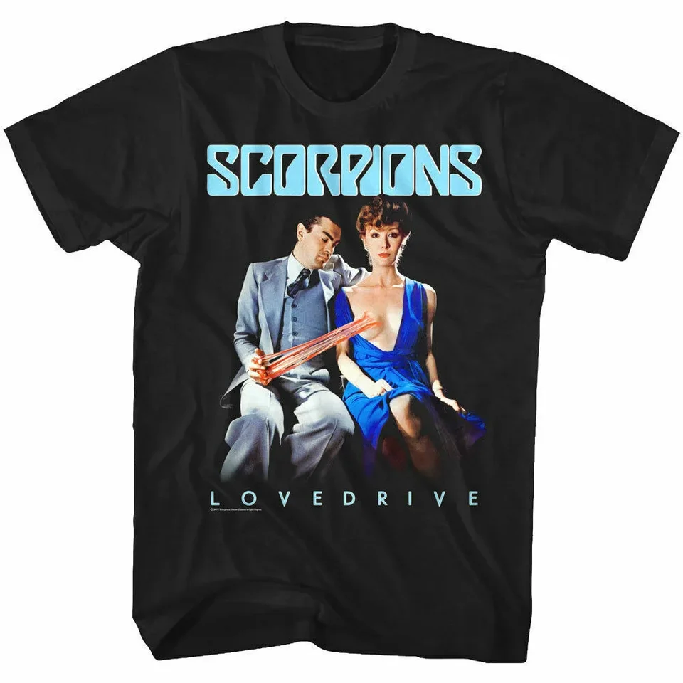 Scorpions Lovedrive Žuvacie žuvačky pánske tričko, tričko pre hudobného fanúšika