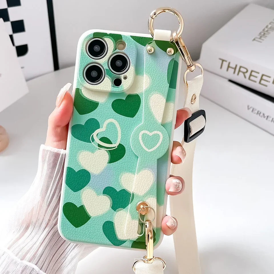 Scouple Praint popruh šnúrky pre puzdro pre Xiaomi Poco x5 x3 f3 f5 f4 m3 12t 11t 13t Pro 11 12 13 14 Pro Lite Lite Heart Holder Cover