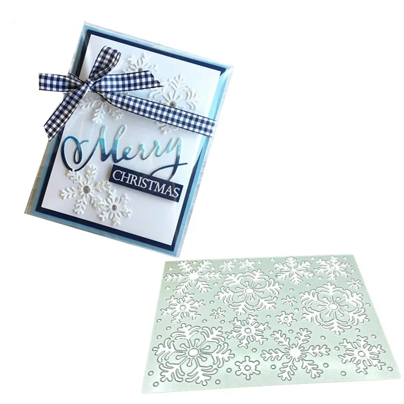 Scrapbook DIY Die Uharbon Steel Deti Ropsity Cutting Version Snowflake vianočné pozadie