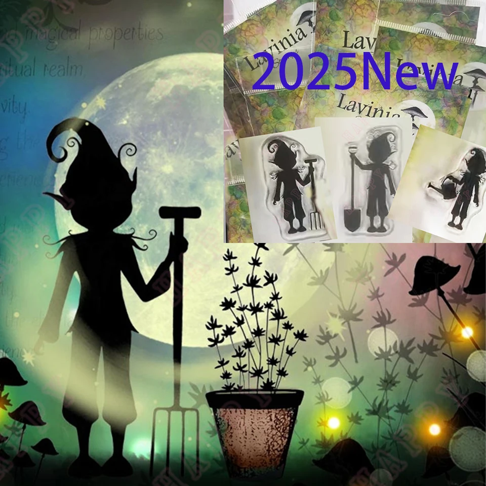 Scrapbooking Stamp 2025 Nové vydania na jar, elfová pečiatka silikónové pečiatky DIY dekorácie Emossed Craft Paper Card