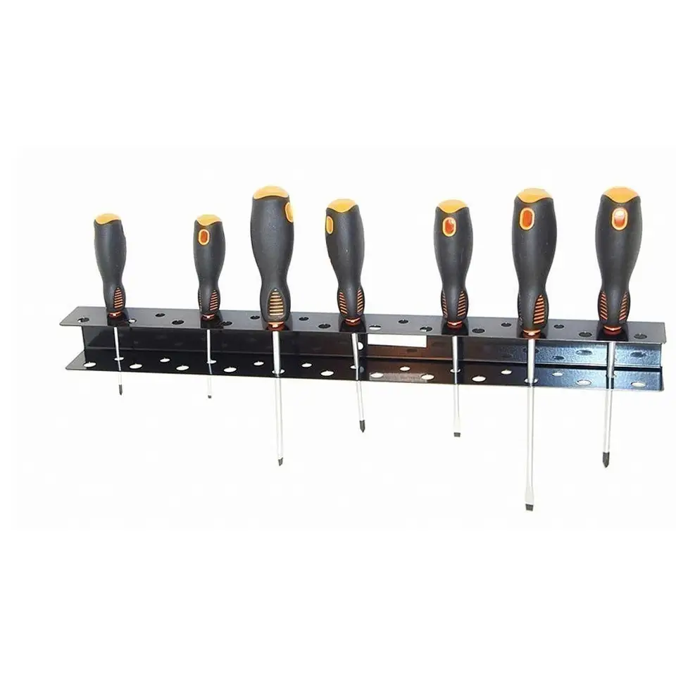 Screwdriver Wall Organizátor nástenná nástenná stena Viac otvorov všestranný držiak na úložný priestor pre skladovací stojan pre garážové dielne preliate domov