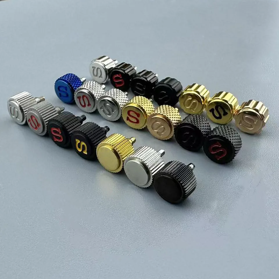 Scrupt Crown SRPD puzdro Vymeňte hodinky Crown vyryté podpísané S Fits NH 35 Series NH36 MOHE 3 STYLE CROWN