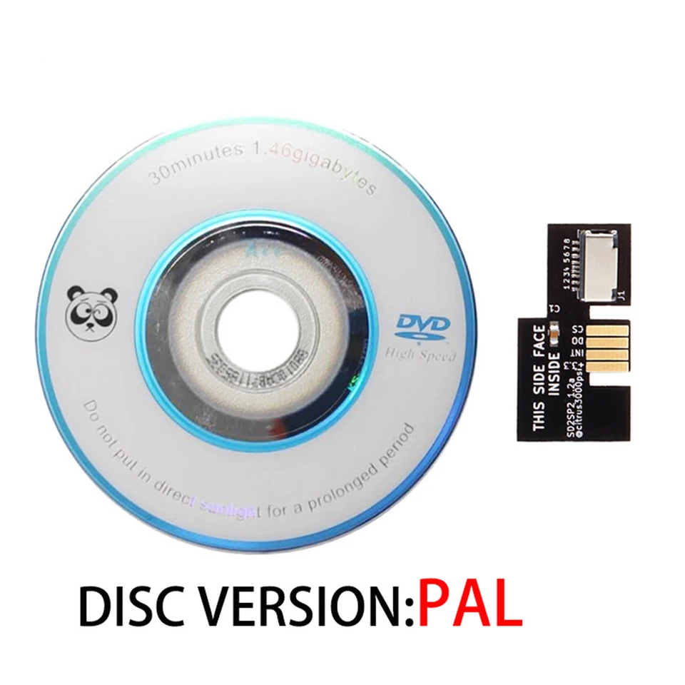 SD2SP2 Adaptér TF Card Reader Explant + Swiss Boot Dis Mini DVD pre NTSC-U/NTSC-J/PAL Game Accessories