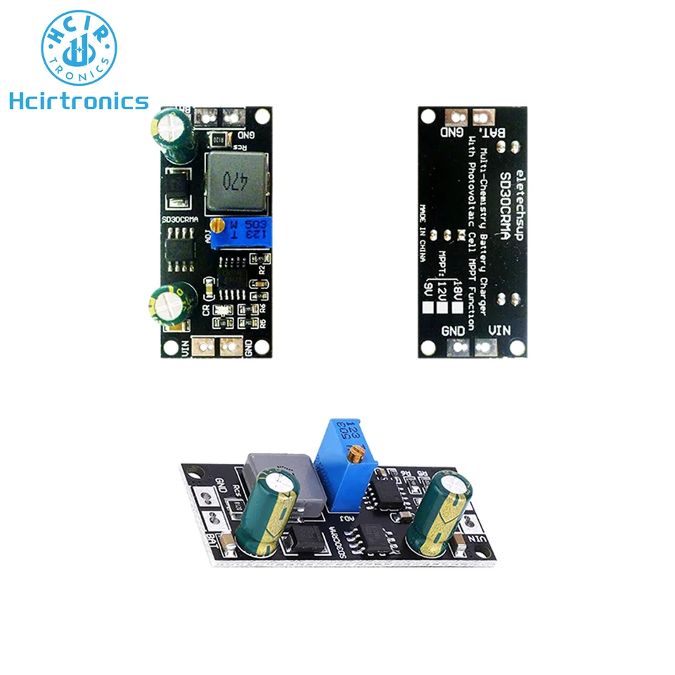 SD30CRMA MPPT 1A 9V 12V 18V Littium Battery Modul Solar Panel Regulátor Multifunkčná nabíjacia doska