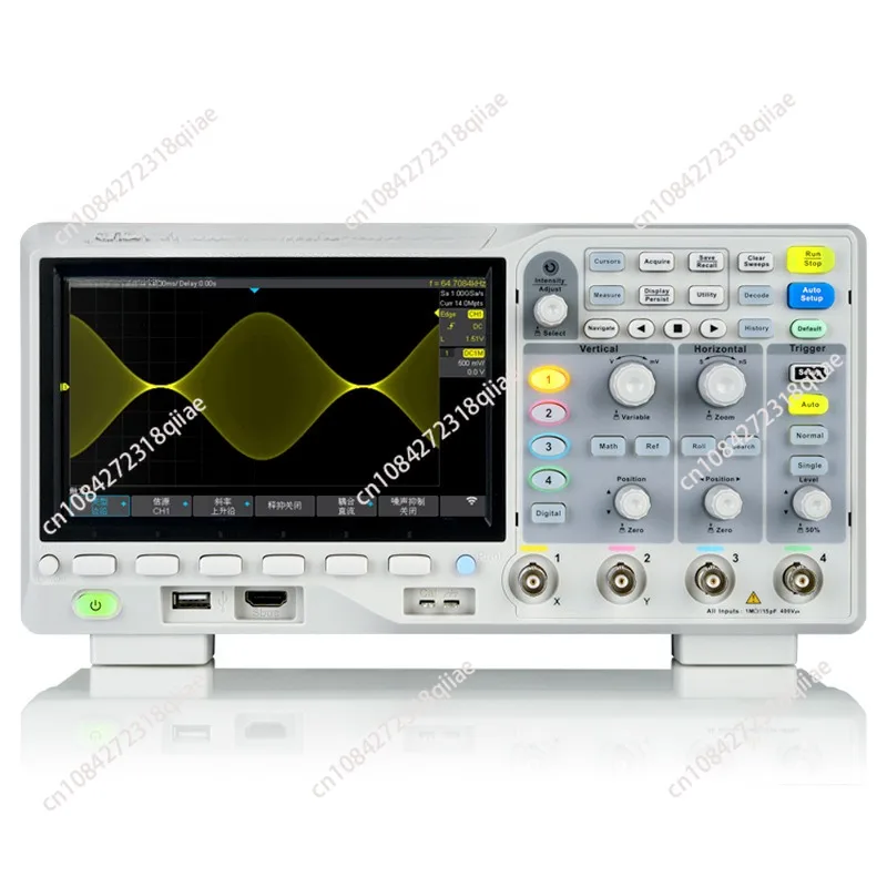 SDS1104X-E 100 MHz Digitálny osciloskop 4 kanály Štandardný dekodér, šedý